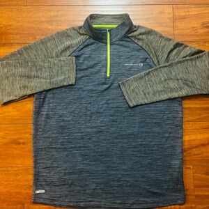 Free Country Men’s half zip sz XL Blue Green
